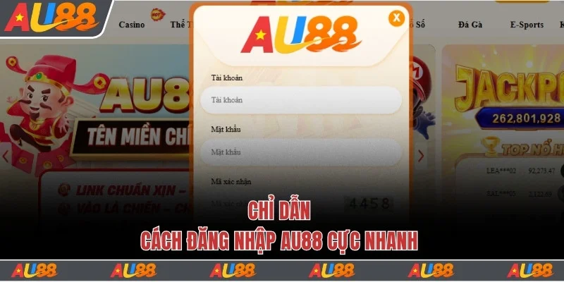 Hướng Dẫn 3 Bước Đăng Nhập Au88 Thành Công Nhanh Chóng 2 Chỉ dẫn cách đăng nhập Au88 cực nhanh