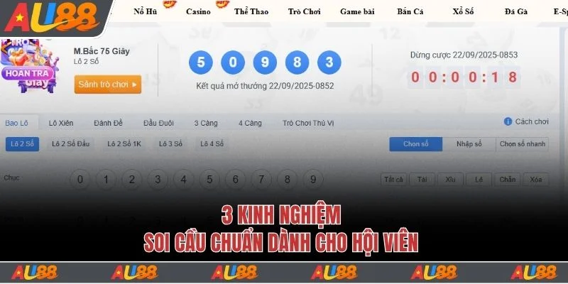 Chia sẻ 3 kinh nghiệm soi cầu chuẩn dành cho hội viên