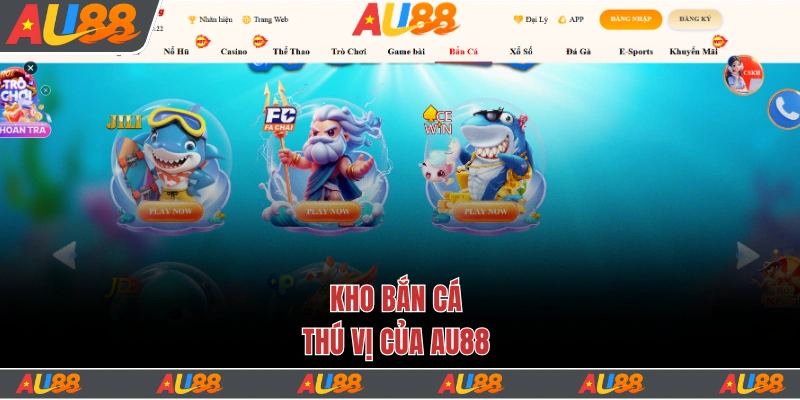 Trang chủ 14 Kho bắn cá thú vị của Au88