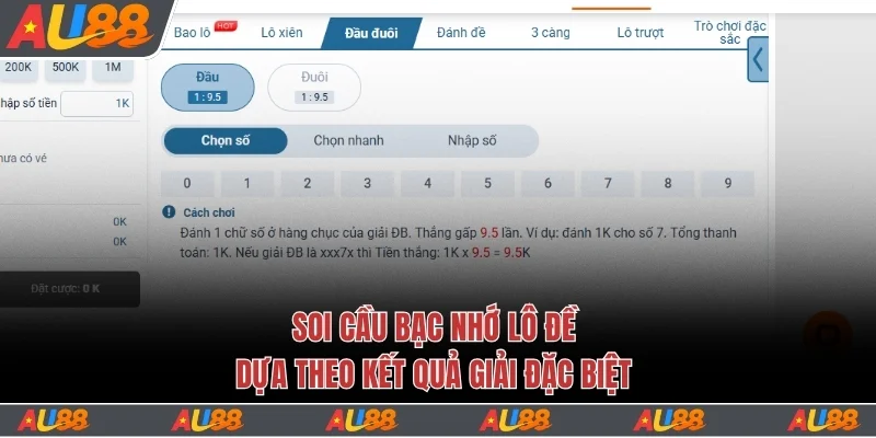 Mẹo đoán kết quả theo giải đặc biệt