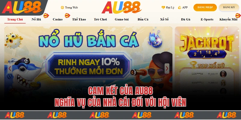 Chơi Có Trách Nhiệm Au88 - Bảo Vệ Quyền Lợi Của Hội Viên 3 Nhà cái cam kết nghĩa vụ đối với hội viên