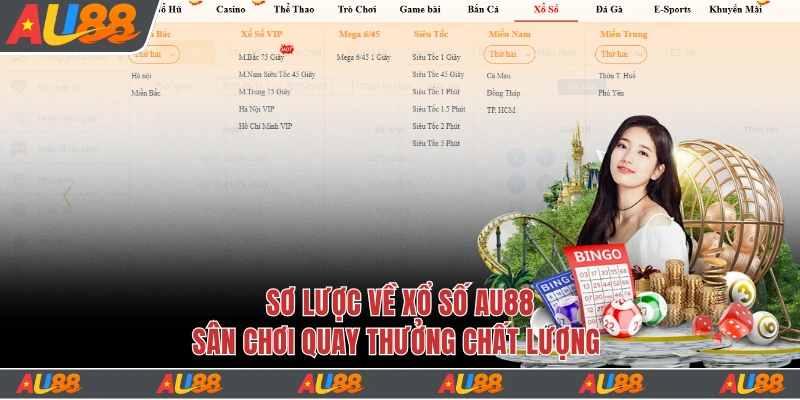 Sơ lược về sân chơi xổ số Au88 chất lượng