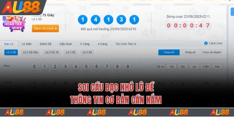 Thông tin chung về soi cầu bạc nhớ lô đề